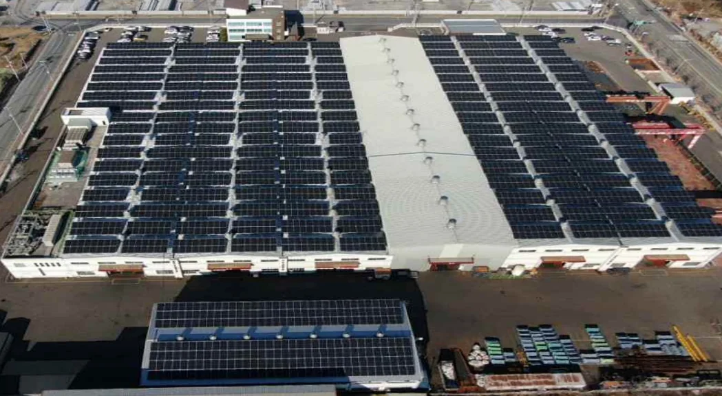 Commercial rooftop solar project